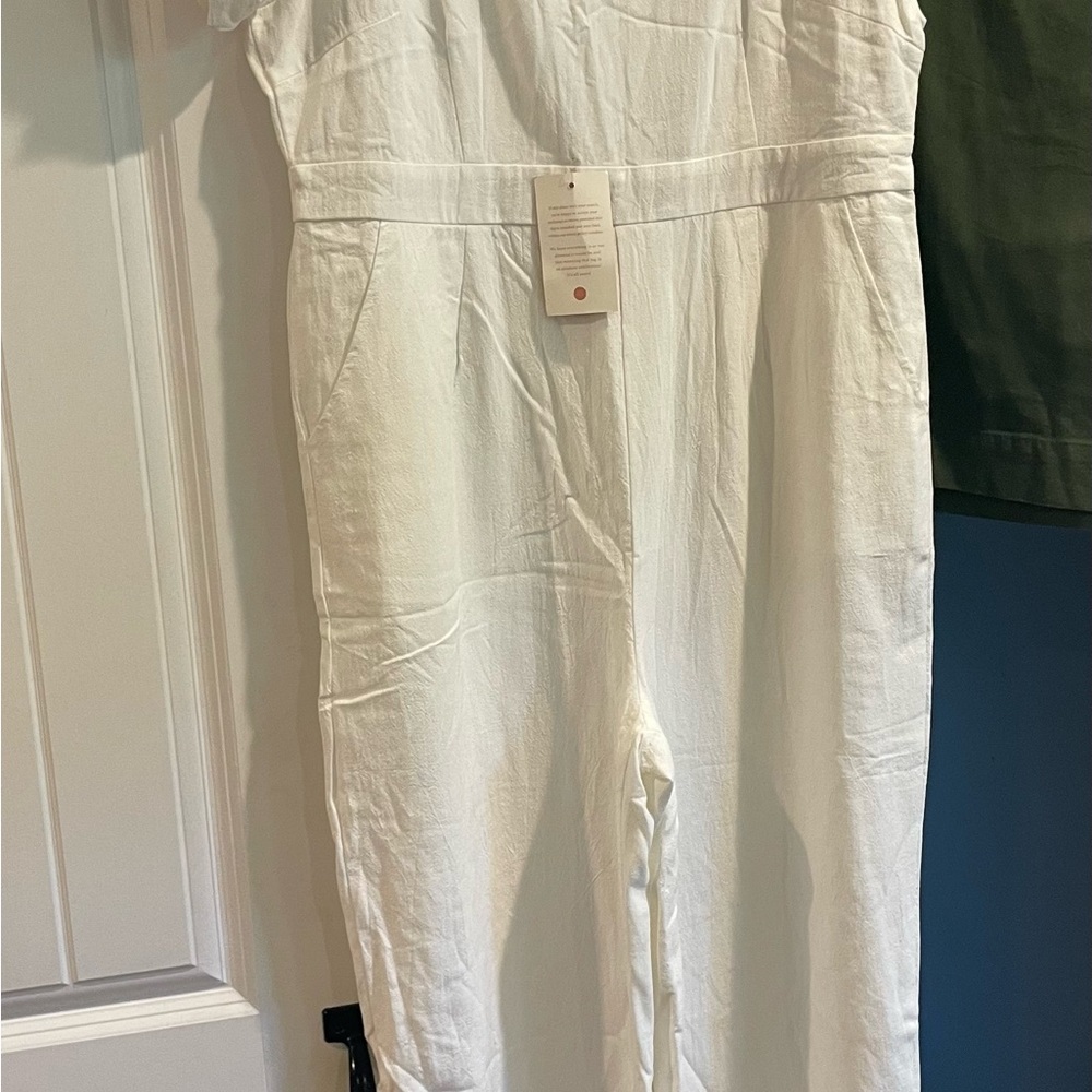 Ivy City Co White Jumpsuit